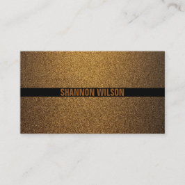 Moderne zwart en goud koper professional visitekaartje
