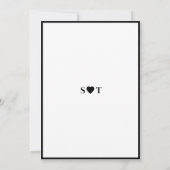 Moderne Zwart En Wit Niets Bijzonders Gewoon Liefd Kaart (Achterkant)