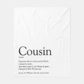 Moderne Zwart en Wit Pret Koele Neef Fleece Deken (Voorkant)