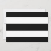 Moderne Zwart en Wit Save The Date Aankondigingen (Achterkant)