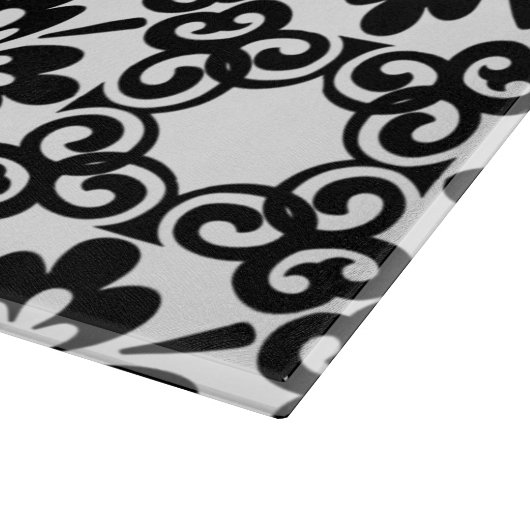 MODERNE ZWART- EN WITTE BEELDSCHERM SNIJPLANK (Hoek)