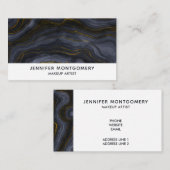 Moderne zwart-goudgesteente Abstract Visitekaartje (Voorkant / Achterkant)