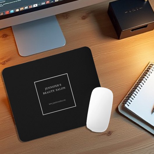 Moderne zwart grijs promotionele professional muismat