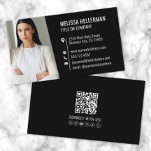 Moderne Zwart Professionele QR-code Foto