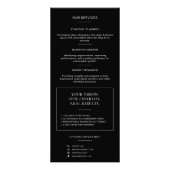 Moderne Zwart QR Code Professionele Consultant Reclamekaart (Achterkant)