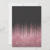 Moderne Zwart Roze Glitter Typografie Sweet 16 Kaart (Achterkant)