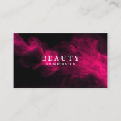 Moderne Zwart & Roze Rook Visitekaartje (Voorkant)