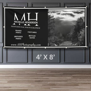 Moderne Zwart & Wit 1 Beeld Fotografie Cabine Spandoek