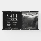Moderne Zwart & Wit 1 Beeld Fotografie Cabine Spandoek (Horizontaal)