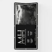 Moderne Zwart & Wit 1 Beeld Fotografie Cabine Spandoek (Verticaal)