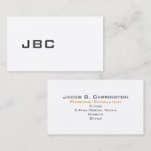 Moderne zwart/wit 30o1 visitekaartje (Voorkant / Achterkant)