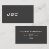 Moderne zwart/wit 30o visitekaartje (Voorkant / Achterkant)