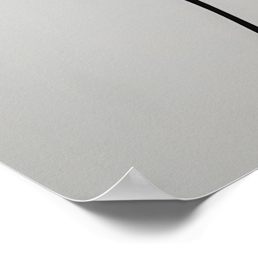 Moderne zwart-wit Abstracte gezichtskunst Poster (Hoek)