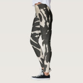 Moderne zwart-wit Abstracte Leggings (Links)