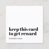 Moderne Zwart Wit Beauty Bold Salon Klantenkaartje (Voorkant)