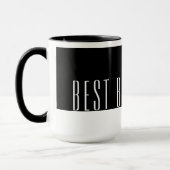 Moderne Zwart & Wit Beste OMA Ever Reismok Mok (Links)