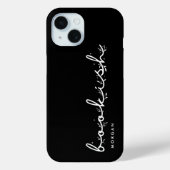 Moderne Zwart-Wit Boek Minnende Boekenliefhebbers Case-Mate iPhone Case (Achterkant)