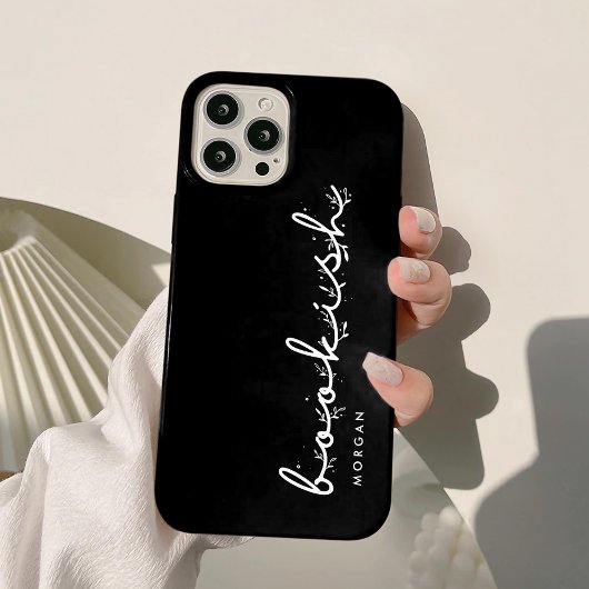 Moderne Zwart-Wit Boek Minnende Boekenliefhebbers Case-Mate iPhone Case
