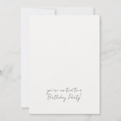 Moderne Zwart & Wit Bow 40e verjaardag Kaart (Achterkant)