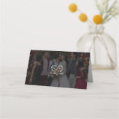 Moderne zwart-wit bruiloft foto plaatskaartje (Achterkant)