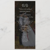 Moderne zwart-wit bruiloft foto programmakaart (Voorkant)