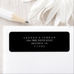 Moderne Zwart & Wit Bruiloft Retouradres Labels<br><div class="desc">Moderne Zwart & Wit Bruiloft Retouradres Labels</div>