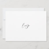 Moderne Zwart-wit Business Open Huis Foto Kaart (Achterkant)