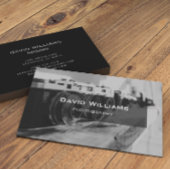 Moderne zwart-wit camera fotograaf visitekaartje