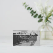 Moderne zwart-wit camera fotograaf visitekaartje (Staand voorkant)