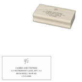 Moderne zwart-wit chic huwelijksfeest rubberstempel (Gestempeld)