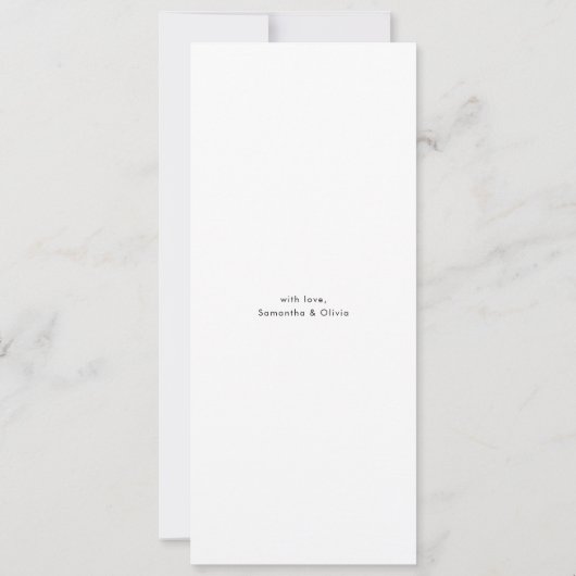 "Moderne zwart-wit collage Kerstfoto (Achterkant)