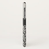Moderne zwart-wit dier luipaardprint Case-Mate iPhone case (Achterkant/links)