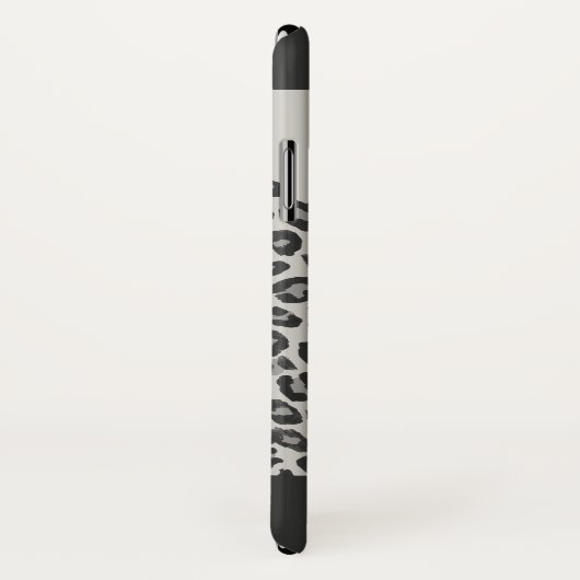 Moderne zwart-wit dieren luipaard print Case-Mate iPhone case (Achterkant / rechts)