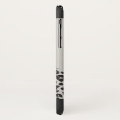 Moderne zwart-wit dieren luipaard print Case-Mate iPhone case (Achterkant/links)