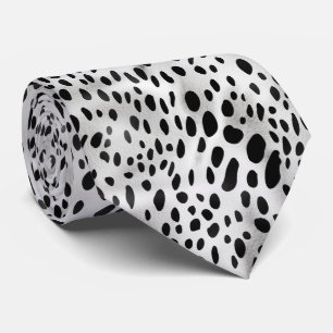Moderne zwart-wit dierenprint stropdas