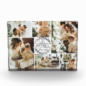 Moderne zwart-wit familie foto collage Keepsake (Voorkant)