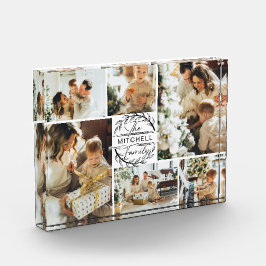 Moderne zwart-wit familie foto collage Keepsake