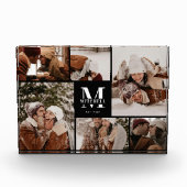 Moderne zwart-wit familie foto collage Keepsake (Voorkant)