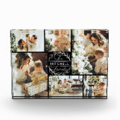 Moderne zwart-wit familie foto collage Keepsake (Voorkant)