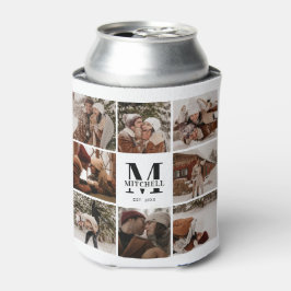 Moderne zwart-wit foto collage Keepsake Blikjeskoeler