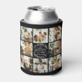 Moderne zwart-wit foto collage Keepsake Can Blikjeskoeler (Blikje Voorkant)