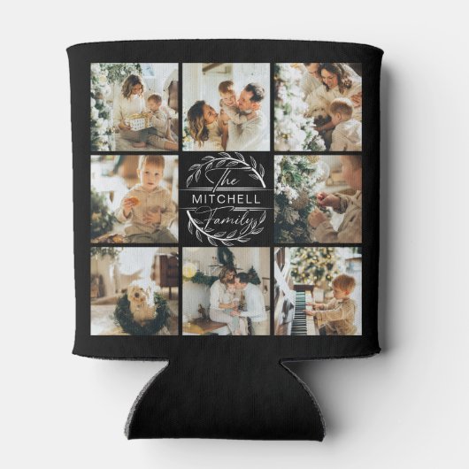 Moderne zwart-wit foto collage Keepsake Can Blikjeskoeler (Achterkant)