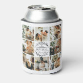 Moderne zwart-wit foto collage Keepsake Can Blikjeskoeler (Blikje Achterkant)