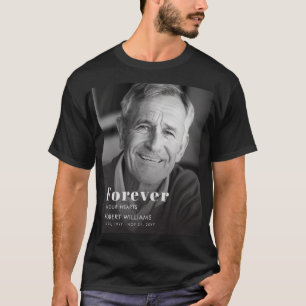 Moderne zwart-wit foto-herdenkingshemd t-shirt