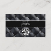 Moderne zwart-wit foto makelaar visitekaartje (Achterkant)