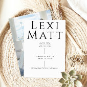 Moderne zwart-wit foto Save the Date