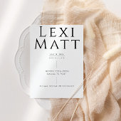 Moderne zwart-wit foto Save the Date