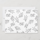 Moderne zwart-wit foto Save the Date Wedding (Achterkant)