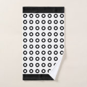 Moderne zwart-wit gebatikte badhanddoekenset bad handdoek (Handdoek)