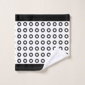 Moderne zwart-wit gebatikte badhanddoekenset bad handdoek (Wasdoekje)